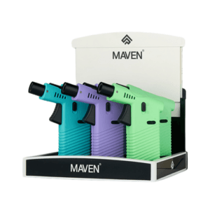 MAVEN CANNON POCKET TORCH BLUE GREEN PURPLE 6 PCS PER DISPLAY