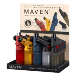 MAVEN ALPHA PLUS TRANSPARENT TORCHES 15 PCS PER DISPLAY