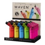 DISPLAY OF 15 MAVEN ALPHA PLUS NEON TORCH