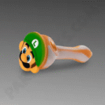 4.5 INCH MARIO AND LUIGI SILICONE PIPE - Image 2