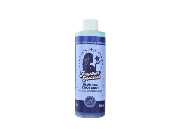 FLAVOUR GODDESS BONG WATER, BLUE RAZZ 8 OZ BOTTLE