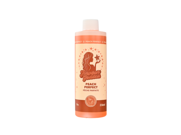 FLAVOUR GODDESS BONG WATER, PEACH ICE 8 OZ BOTTLE