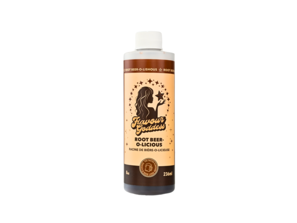 FLAVOUR GODDESS BONG WATER, ROOT BEER 8 OZ BOTTLE