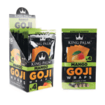 KING PALM GOJI WRAPS, 15 PACKS OF 4 WRAPS AND TIPS, MANGO