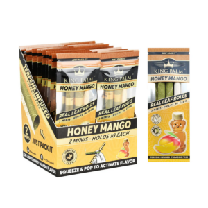 KING PALM MINI CONES, 20 PACKS OF 2 - HONEY MANGO