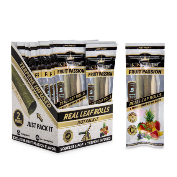 KING PALM CONES, 20 PACKS OF 2 FLAVORED CONES AND PACKER, FRUIT PUNCH