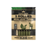 KING PALM CONES, 15 PACKS OF 5 ORIGINAL CONES WITH PACKER, ROLLIE