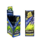 KINGPIN HEMP WRAPS, 25 PACKS OF 4 WRAPS - BLUEBERRY