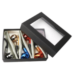 DISPLAY OF 6 RESIN WOOD PIPES. THE METALIC COLLECTION - Image 2