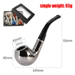 DISPLAY OF 6 RESIN WOOD PIPES. THE METALIC COLLECTION - Image 6