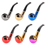 DISPLAY OF 6 RESIN WOOD PIPES. THE METALIC COLLECTION - Image 4