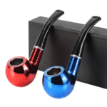 DISPLAY OF 6 RESIN WOOD PIPES. THE METALIC COLLECTION - Image 3