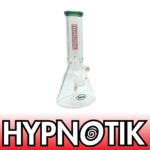 12 INCH 9 MM HYPNOTIK BEAKER BONG, GREEN