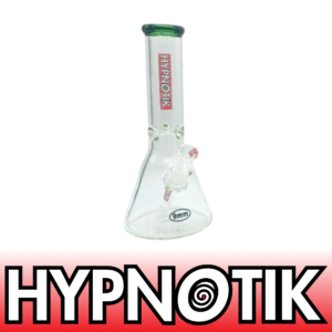 12 INCH 9 MM HYPNOTIK BEAKER BONG, GREEN
