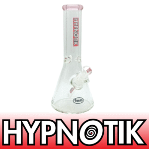 12 INCH 9 MM HYPNOTIK BEAKER BONG, PINK