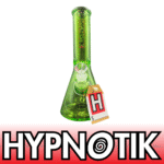12 INCH 9 MM HYPNOTIK FULL COLORED BEAKER BONG, GREEN