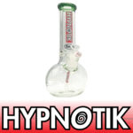 12 INCH 9 MM HYPNOTIK ROUND BASE BONG, GREEN