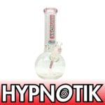 12 INCH 9 MM HYPNOTIK ROUND BASE BONG, PINK