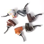 DISPLAY OF 6 RESIN WOOD PIPES. THE FLAT BASE COLLECTION - Image 13