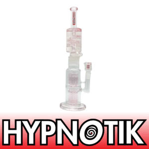 16 INCH HYPNOTIK BUILD A BONG, TOP PART AND BOWL ARE FREEZABLE, PINK