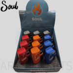 SOUL TRIPLE FLAME TORCH, WOOD AND CAMO DESIGN