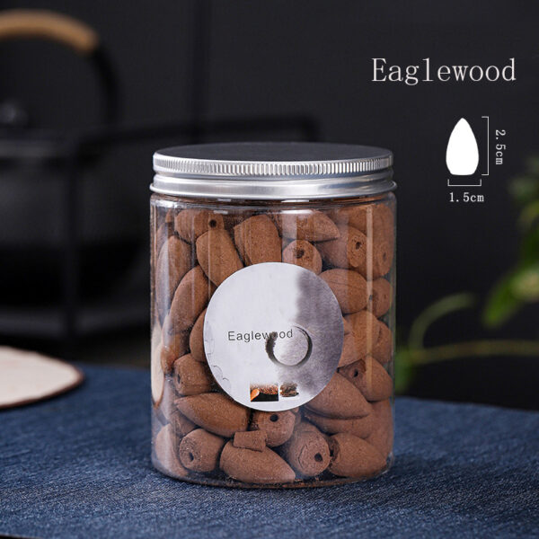 BACKFLOW INSENCE CONE, CONTAINER OF 100, AGARWOOD