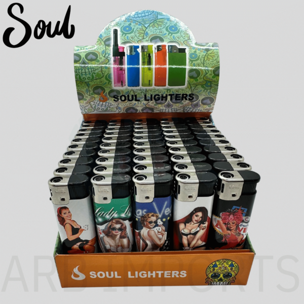 SOUL LIGHTER STYLE TORCH, CASINO LADY DESIGN