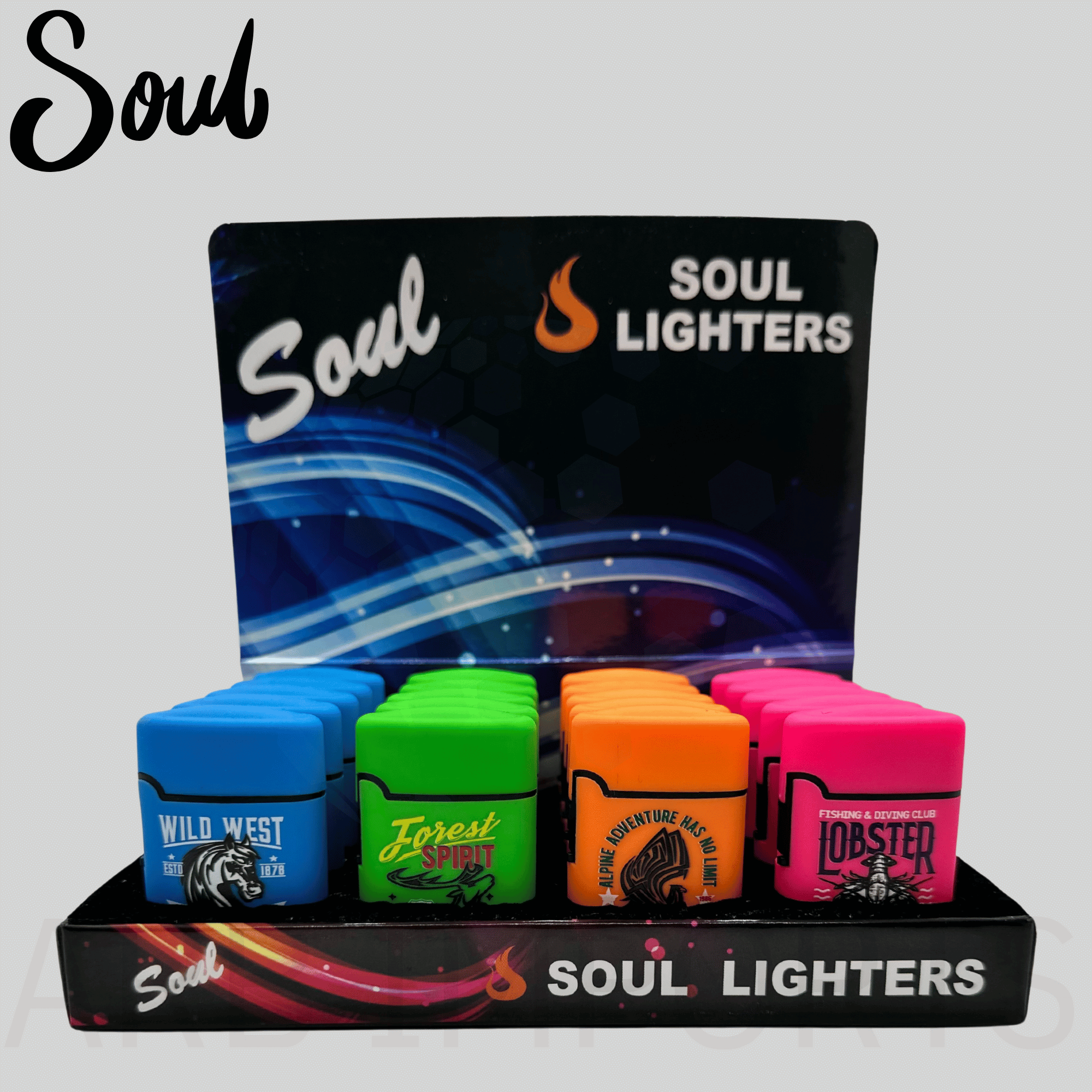 SOUL MINI TORCH WITH FLIP UP LID, FOREST
