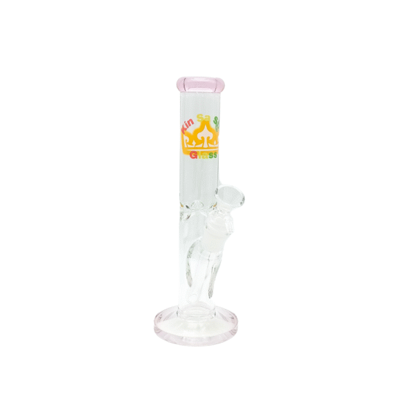 10 INCH 5 MM KIN SA SHA STRAIGHT TUBE BONG, PINK