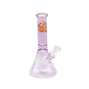 10 INCH 5 MM KIN SA SHA COLORED BEAKER BONG, PURPLE