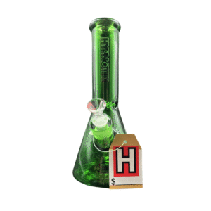 HYPNOTIK 12 INCH 9 MM FULL COLORED BEAKER BONG, LAKE GREEN