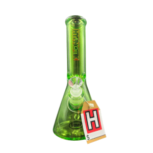 HYPNOTIK 12 INCH 9 MM FULL COLORED BEAKER BONG, GREEN