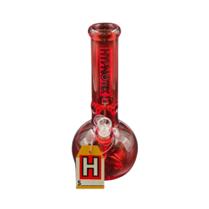 HYPNOTIK 12 INCH 9 MM FULL COLORED ROUND BASE BONG, RED
