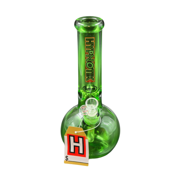 HYPNOTIK 12 INCH 9 MM FULL COLORED ROUND BASE BONG, GREEN
