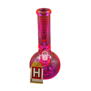 HYPNOTIK 12 INCH 9 MM FULL COLORED ROUND BASE BONG, PINK
