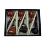 DISPLAY OF 6 REAL WOOD PIPES. ONLY FOR THE BEST, FOR THE BEST
