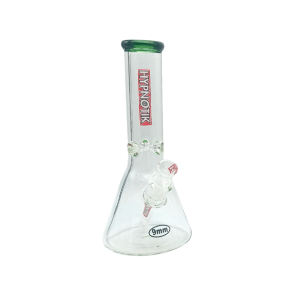 HYPNOTIK 12 INCH 9 MM BEAKER BONG, GREEN