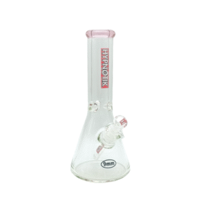 HYPNOTIK 12 INCH 9 MM BEAKER BONG, PINK