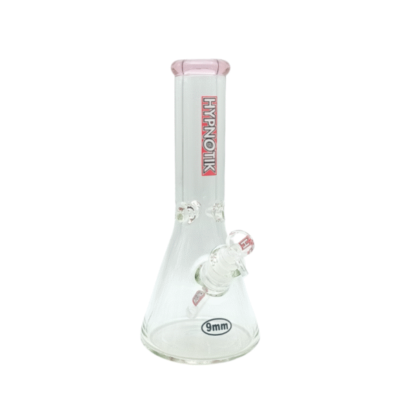 HYPNOTIK 12 INCH 9 MM BEAKER BONG, PINK
