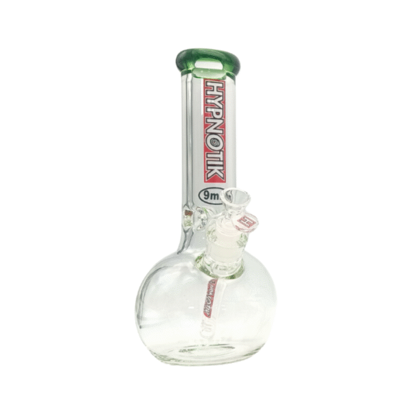HYPNOTIK 12 INCH 9 MM ROUND BASE BONG, GREEN