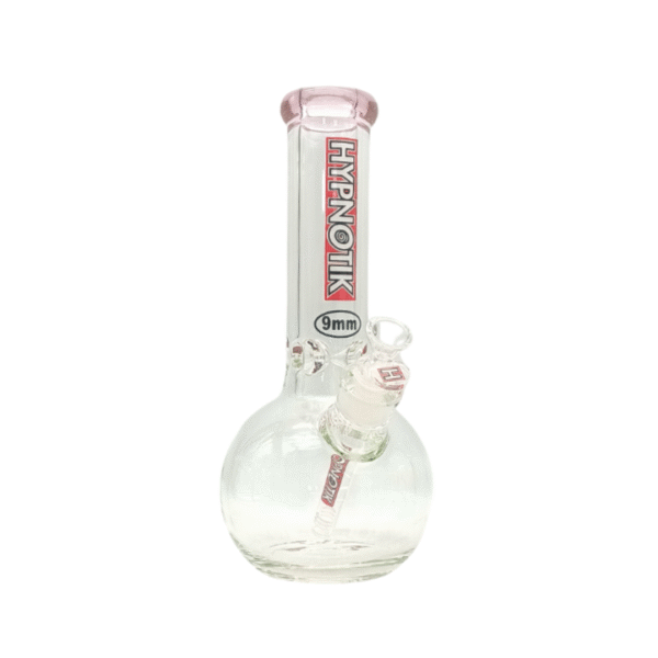 HYPNOTIK 12 INCH 9 MM ROUND BASE BONG, PINK