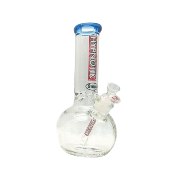 HYPNOTIK 12 INCH 9 MM ROUND BASE BONG, BLUE