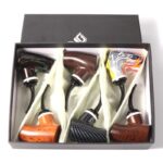 DISPLAY OF 6 RESIN WOOD PIPES. THE FLAT BASE COLLECTION - Image 9