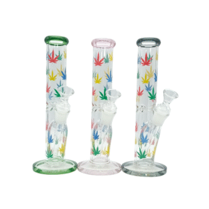 10 INCH 5 MM POT LEAF DESIGN STRAIGHT TUBE