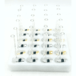 DISPLAY OF 24 GLASS PIPES WITH METAL FILTER - Image 2