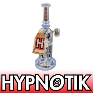 HYPNOTIK 10 INCH OCEAN'S WHISPERER RIG WITH BANGER, AQUA DREAM