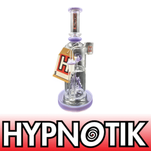 HYPNOTIK 10 INCH OCEAN'S WHISPERER RIG WITH BANGER, DEEP SEA PURPLE