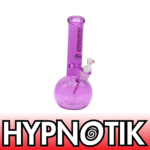 12 INCH 9 MM HYPNOTIK FULL COLORED ROUND BASE BONG, PURPLE