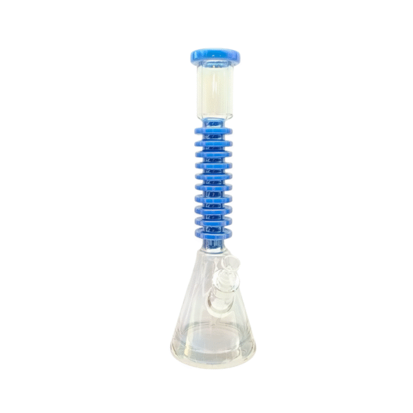 18 INCH 7 MM HEAVY BASE RING OF LIFE BONG, BLUE