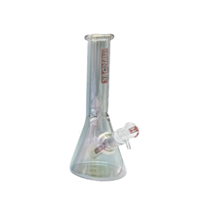 HYPNOTIK 10 INCH ELECTROPLATED BONG, TRANS GREEN